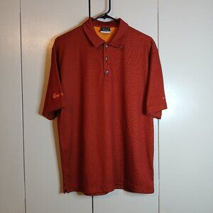 Nike Golf Dri-Fit Medium RedPattern Golf Polo (0778G4)